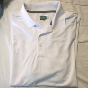 Brand new white shirt sleeve mens polo